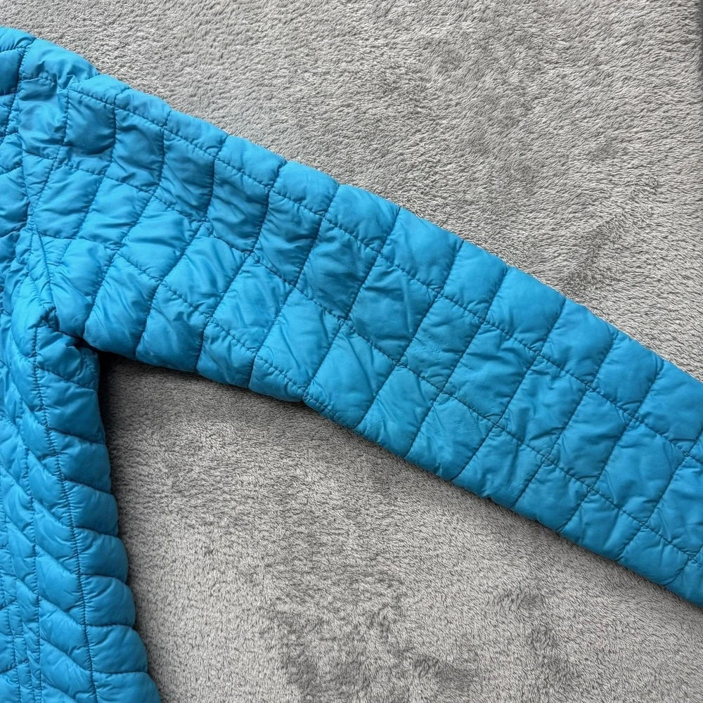 Snozu Jacket Girls Large‎ 14-16 Blue Quilted Puffer Full Zip Insulated Warm